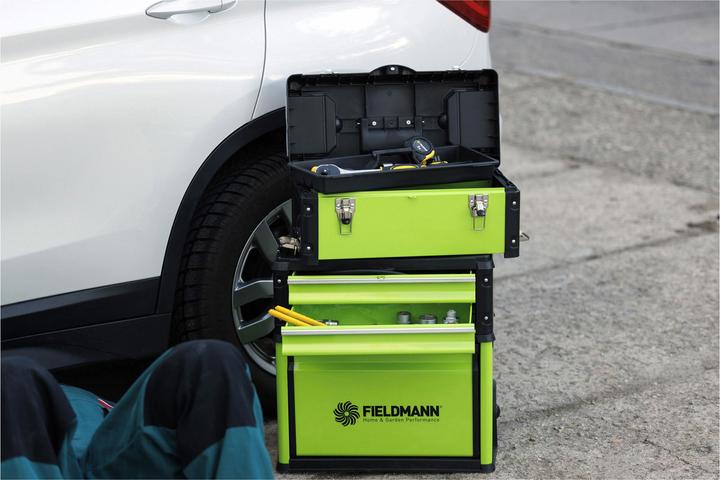 Produktbild Fieldmann Werkzeugkasten auf Rädern FDN 4150 (3 Teile)