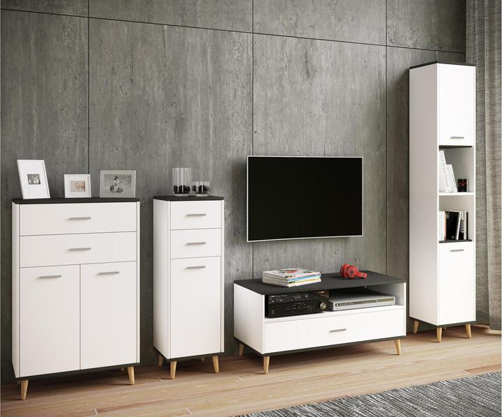 Produktbild VCM Sideboard Kommode Anrichte Schrank Dielenmöbel "Landos" (60 x 28 x 81 cm)