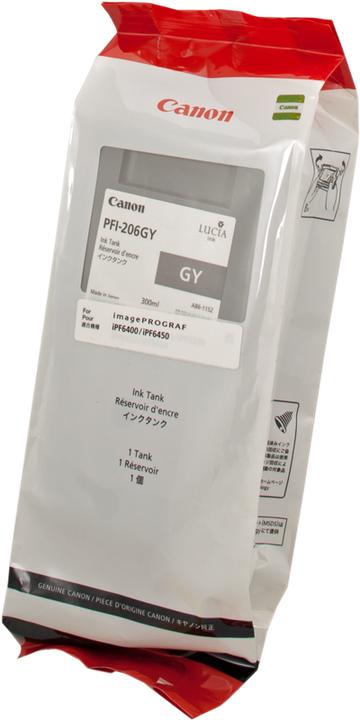 Produktbild Canon Tinte Large Format grey Orig.Nr. PFI-206GY (GY, LBK)