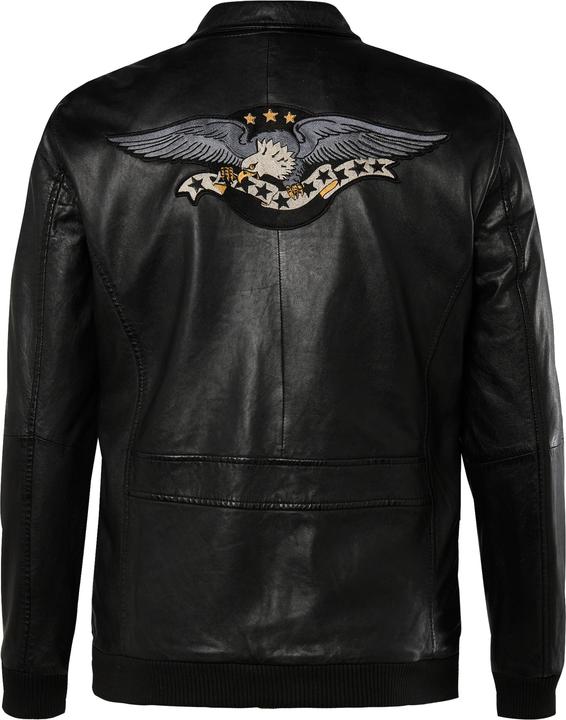 Actual product image Men+ Lederjacke, Leder, Rücken-Patch (7XL)