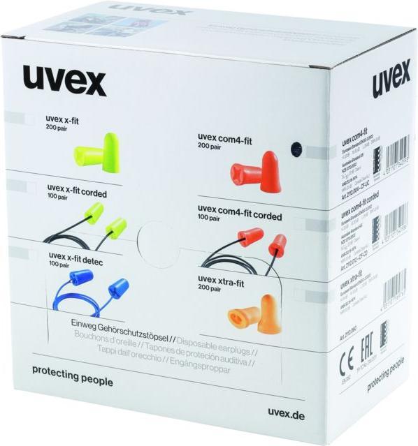 Actual product image Uvex Disposable earplugs com4-fit, 200 pairs (200x)