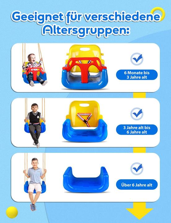 Image du produit Glymnis Babyschaukel 3 in 1