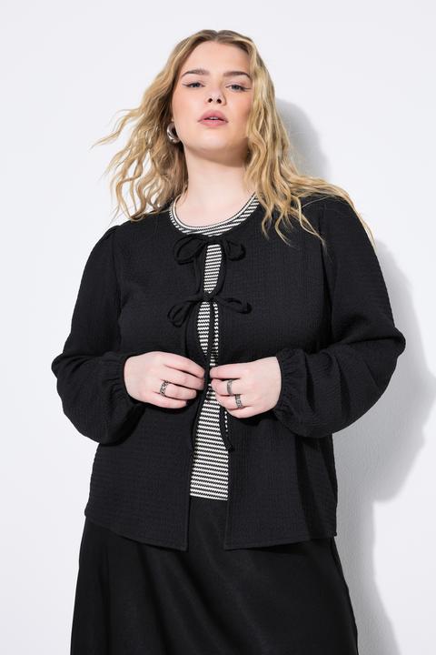 Produktbild Studio Untold Bluse, Schleifen-Verschluss, Puffärmel (58)
