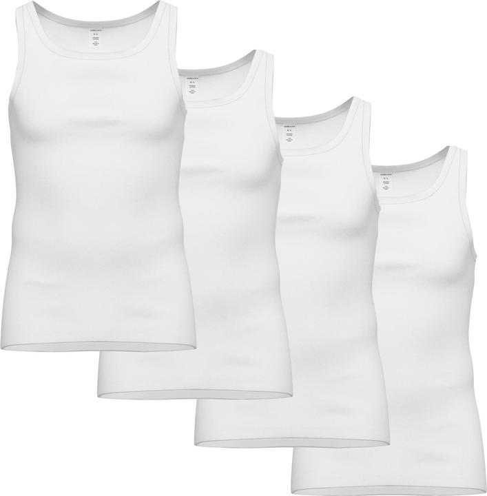 Ammann Bodywear Unterhemd Casual Bequem sitzend Feinripp Unterhemden 4er Pack (L)