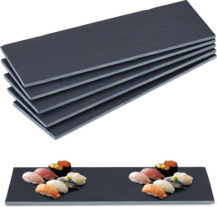 Actual product image Relaxdays 6x slate-plates