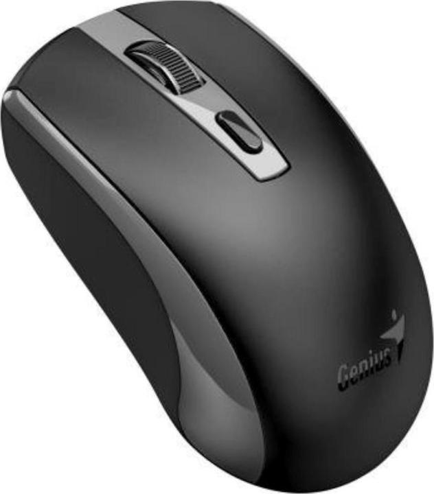 Produktbild Genius ECO-8150 schwarz-grau / Optische Funkmaus / 1200 dpi / Copilot / 4 Tasten / wiederaufladbar (Kabellos)