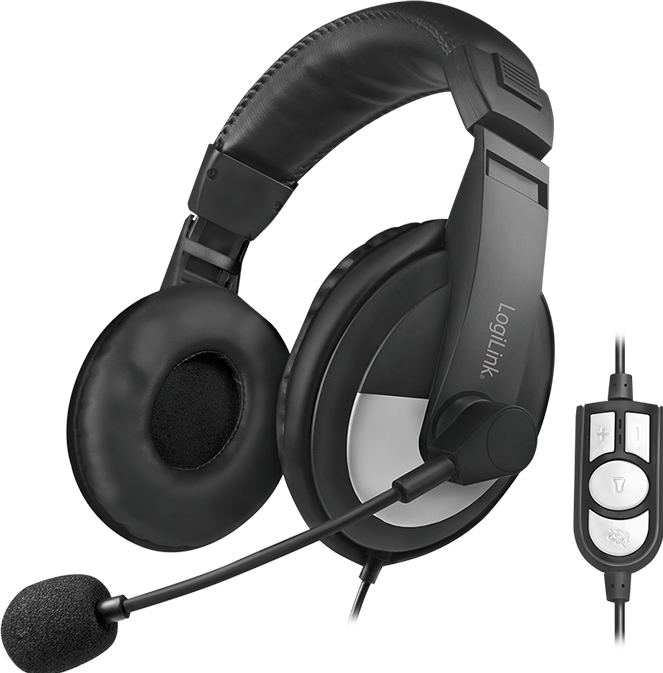 Produktbild LogiLink USB Stereo Headset (Kabelgebunden, USB-A)
