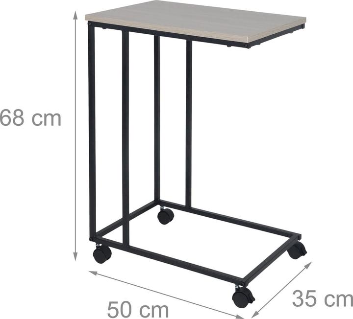 Image du produit Relaxdays Table d'appoint (50 x 35 x 68 cm)