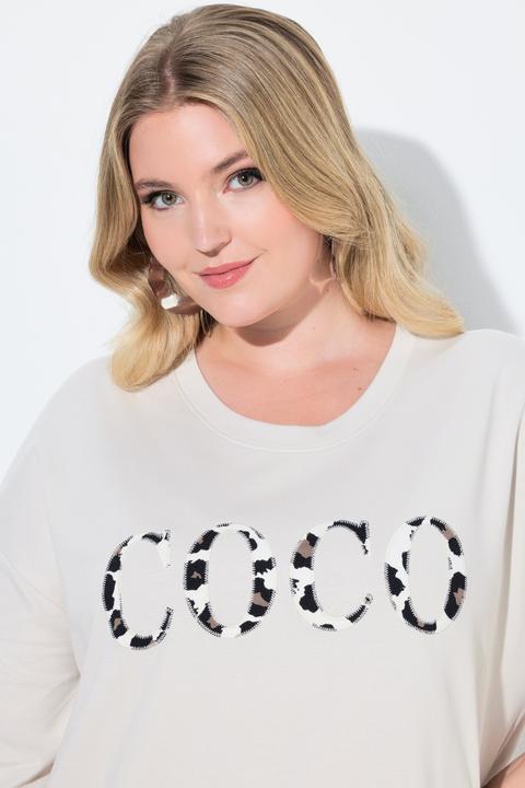 Image du produit Miamoda T-shirt oversize, application COCO léopard (46, 48)