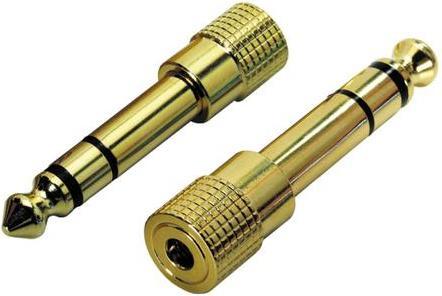 Produktbild Adam Hall 4 STAR A MF3 JM3 GOLD - Adapter Miniklinke female stereo auf 6,3 mm Klinke male stereo