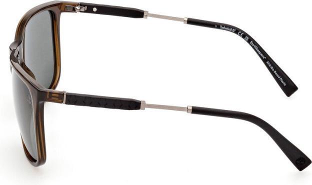 Actual product image Timberland Polarized Smoke Rectangular Mens Sunglasses