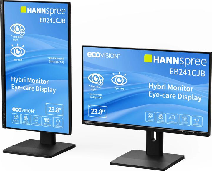 Actual product image Hannspree 60.4cm (23,8") EB241CJB 16:9 Hybri HDMI+DP+USB (1920 x 1080 pixels, 23.80")
