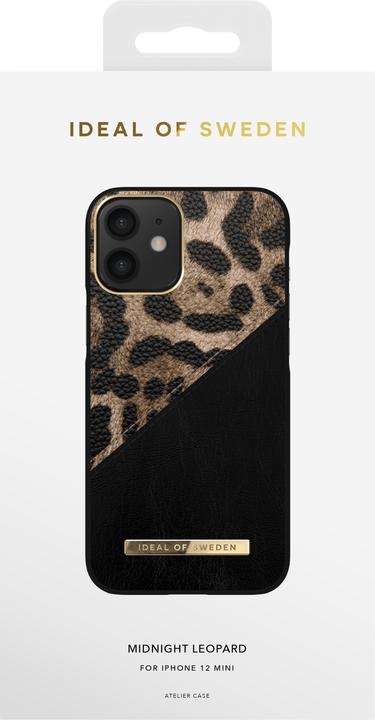 Actual product image iDeal Of Sweden Atelier Case iPhone 12 MINI Midnight Leoprd (Apple iPhone 12 mini)