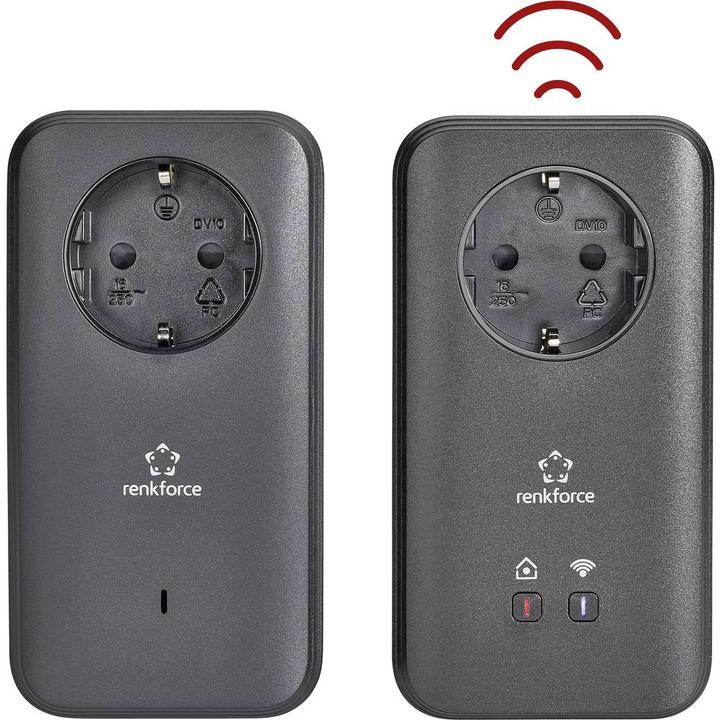 Produktbild Renkforce PL600D WiFi Powerline WLAN Starter Kit 500 MBit/s (500 Mbit/s)