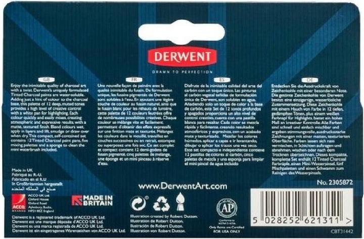 Produktbild Derwent Getönte Kohlefarben