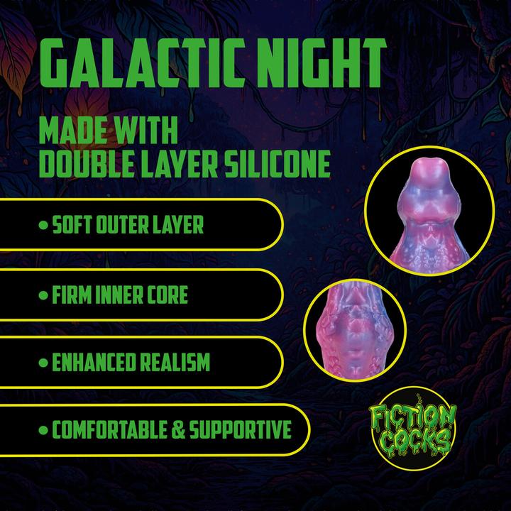 Produktbild Ouch! Galactic Night Fiend - Silicone Dildo - Purple