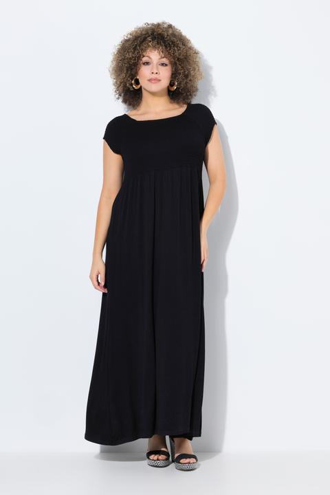 Produktbild Ulla Popken Kleid, A-Linie, gesmokt, Carré-Ausschnitt, Halbarm (54)