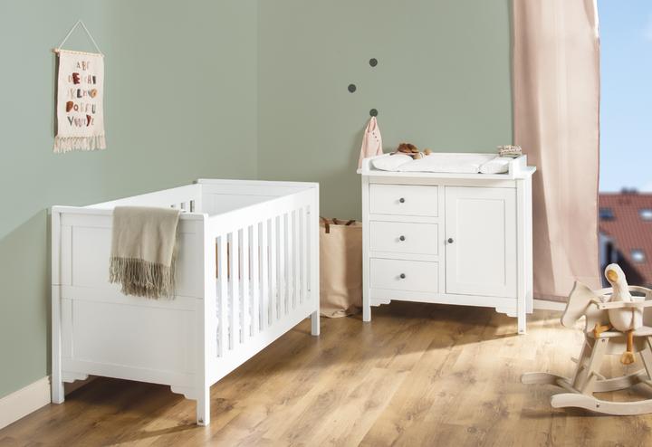Pinolino Ensemble de chambre d'enfant "Chalet" large, 2 pcs. (Unité de changement, Lit de bébé)