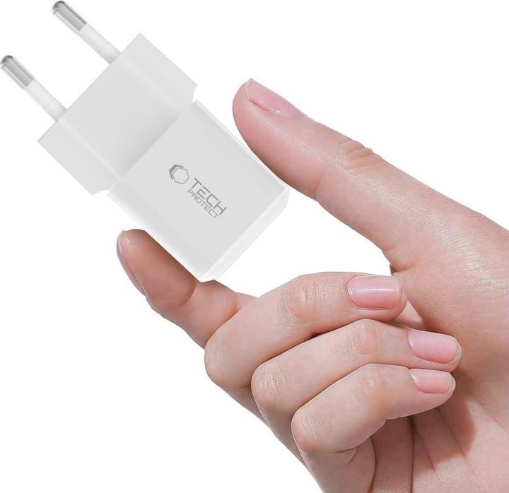 Image du produit Tech-Protect NCM25 USB-C PD 25W Wandladegerät - Weiss (25 W, 1 portion)