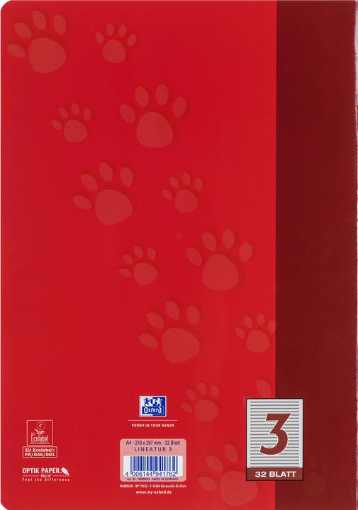 Produktbild Oxford Schulheft, A4, Lineatur 3 (A4, Gepunktet, Weicher Einband)