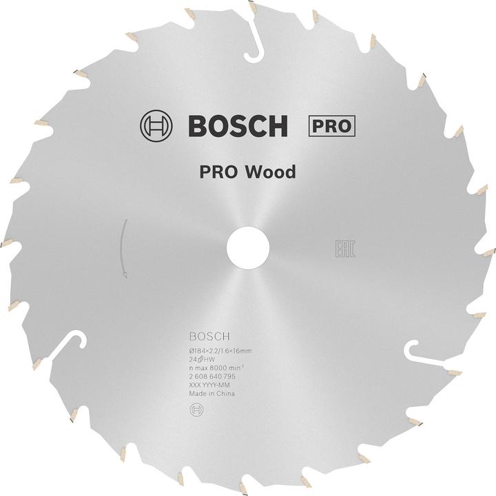Actual product image Bosch Professional Zubehör PRO Wood circular saw blade, 184 x 2.2 x 16 mm