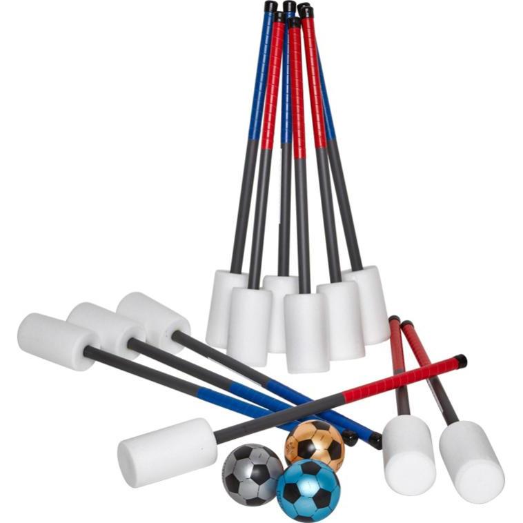 Kübler Sport Set di rimbalzatori di palline, 12 mazze, 3 palline