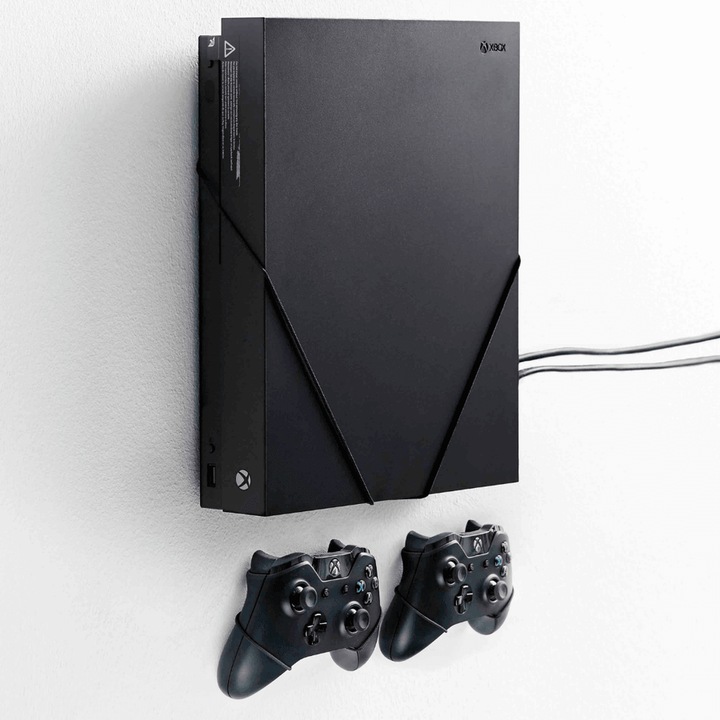 Actual product image Floating Grip Xbox One X Wall Mount (Black) (Xbox One X)