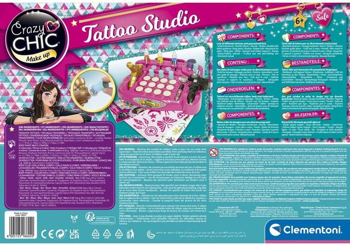 Productafbeelding Clementoni Crazy Chic Tattoo Studio