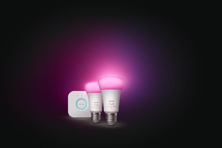Produktbild Philips Hue Starter Kit (E27, 11 W, 1100 lm, 2 x, F)
