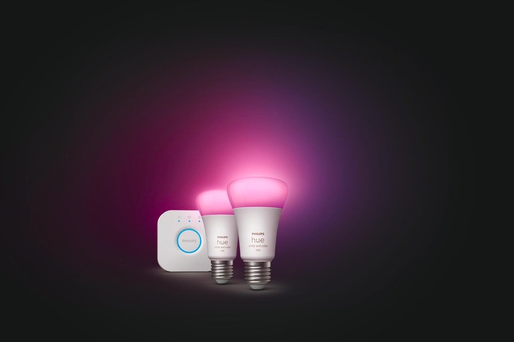 Actual product image Philips Hue Starter Kit (E27, 11 W, 1100 lm, 1 x, F)