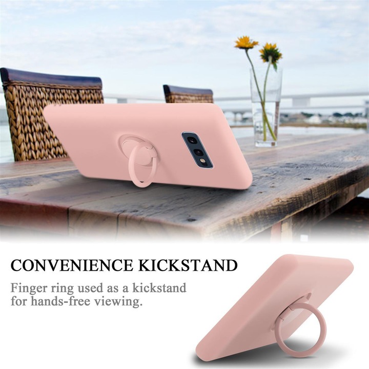 Actual product image Cadorabo TPU Liquid Ring Silicone Case Cover (Samsung Galaxy S10e)