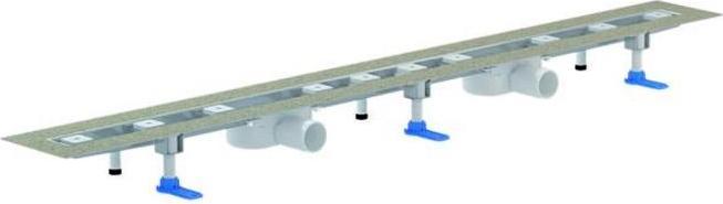 Produktbild Dallmer Duschrinne CeraLine Nano F 1600mm, 524744, DN 50 Bauhöhe 68mm (1840 mm)