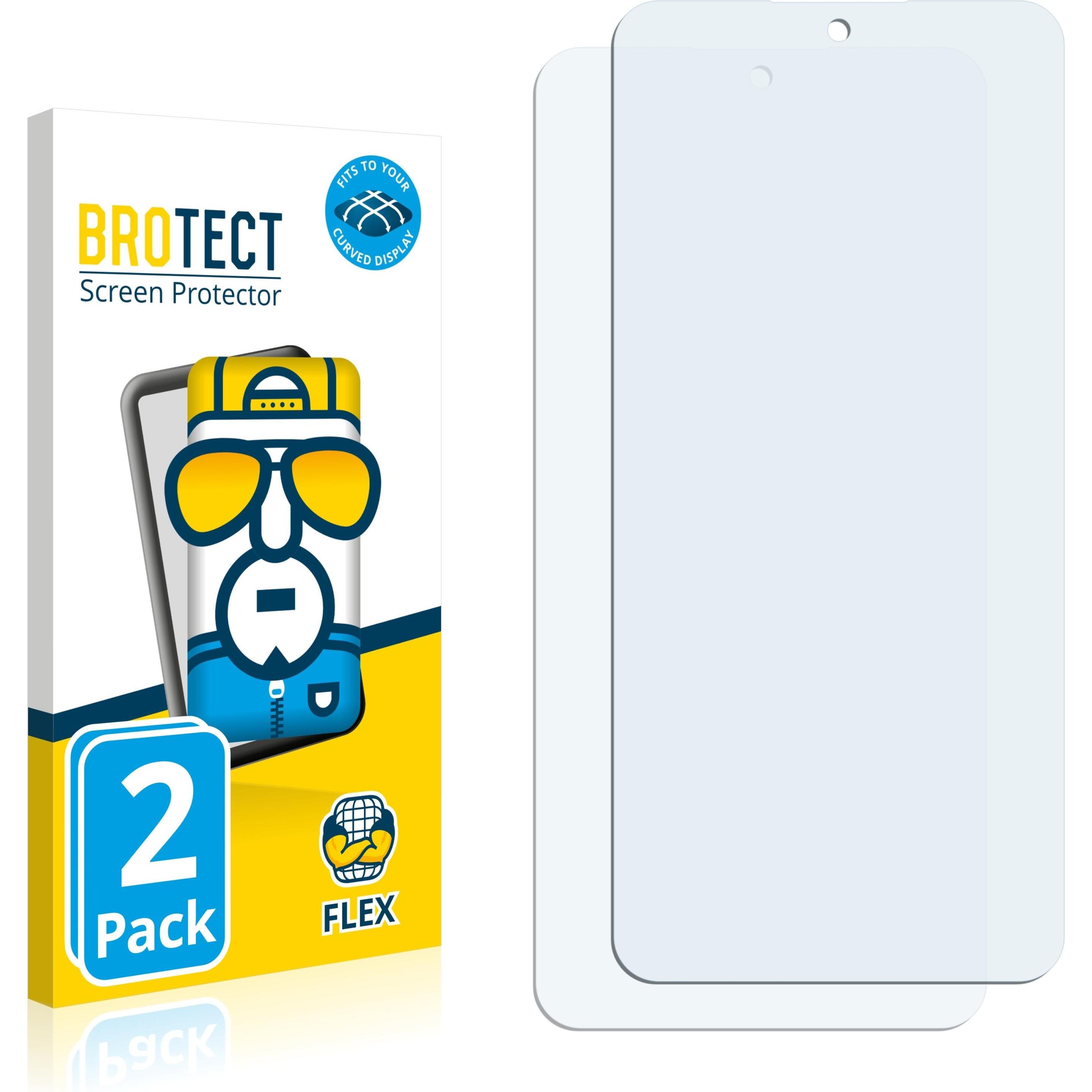BROTECT Full-Cover Displayschutz (2 Stück, Xiaomi 12T Pro), Smartphone Schutzfolie, Transparent