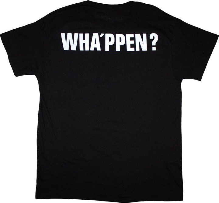 Actual product image The Next Beat Unisex Adult Wha'ppen Back Print T-Shirt (XXL)