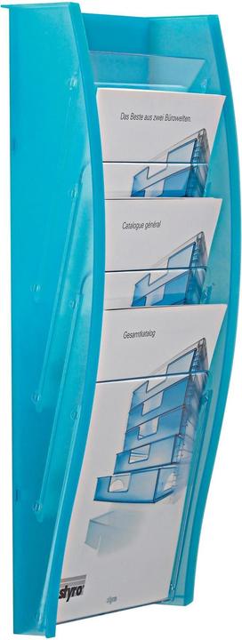 Styro Portadepliant da parete Styrodisplay, 4 scomparti (A4)