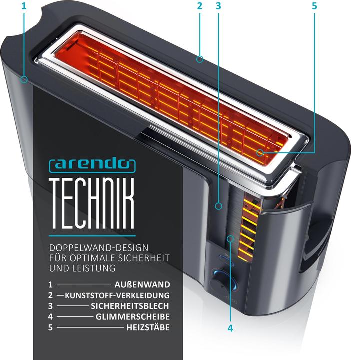 Actual product image Arendo Toaster