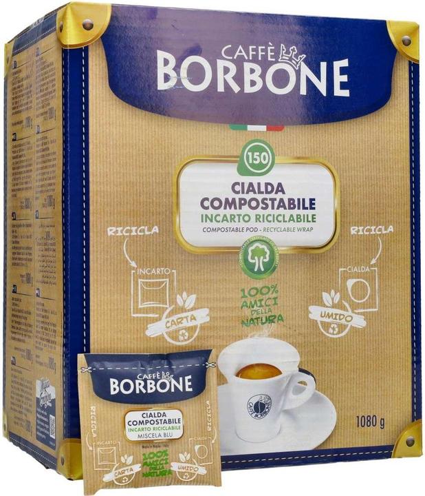 Produktbild Caffè Borbone Blu Lungo (150 x Port.)
