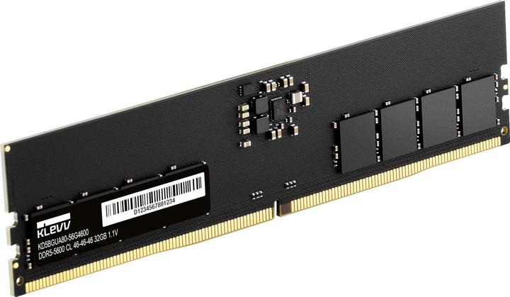 Productafbeelding Klevv 32GB (1x 32GB) 5600MT/s DDR5 OEM UDIMM (1 x 32GB, DDR5 RAM, DIMM 288 pin)