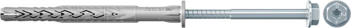 Fischer Long-shaft plug R 88551 SXRL 10 x290 FUS Screw Steel galv. zinc-plated/plug nylon (50 pcs.)