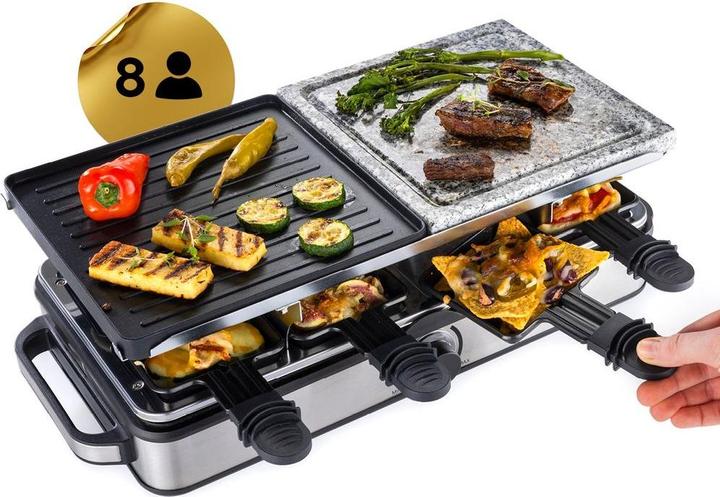 Actual product image Gourmetmaxx Raclette-Grill, Anzahl Personen: 8, Funktionen: Grill-Stein