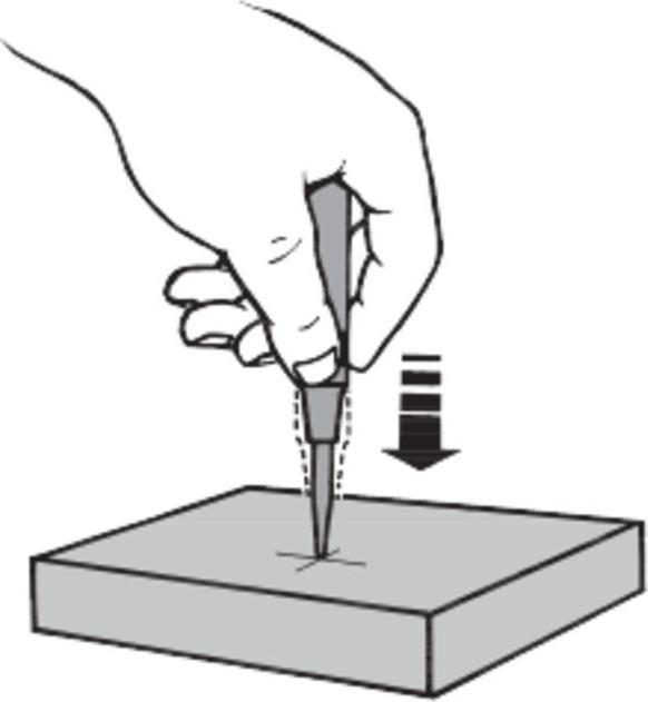 Actual product image Rennsteig Automatic center punch 60N-130N