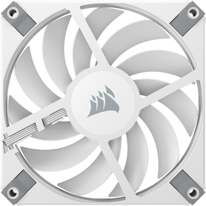 Produktbild Corsair AFS Series, AF120 SLIM WHITE, 120mmx15mm Fluid Dynamic Fan, Single Pack (120 mm, 1x)