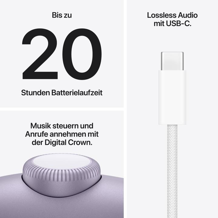 Produktbild Apple AirPods Max 2 (Aktive Geräuschunterdrückung, 20 h, Kabellos)