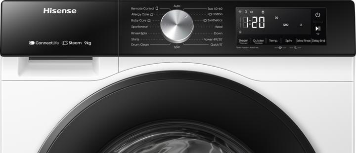 Produktbild Hisense WF3S9043BW3 (9 kg, Links)