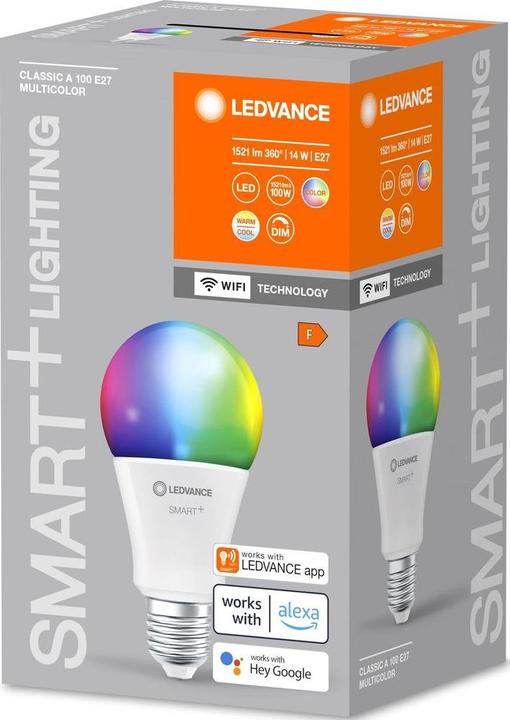 Produktbild Ledvance Smart+ Wifi Classic (E27, 14 W, 1521 lm, 1 x, F)