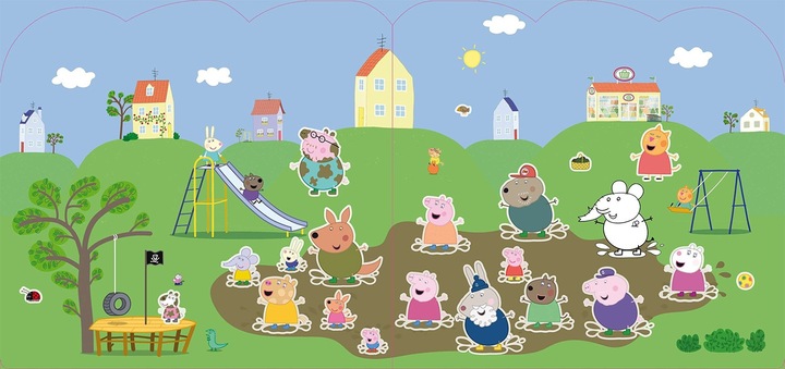 Actual product image Peppa Wutz stickers painting design