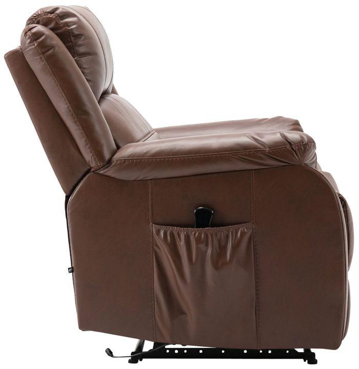 Produktbild Swisshandel24 Sessel Kerpen mit Massagefunktion Kunstleder, hellbraun