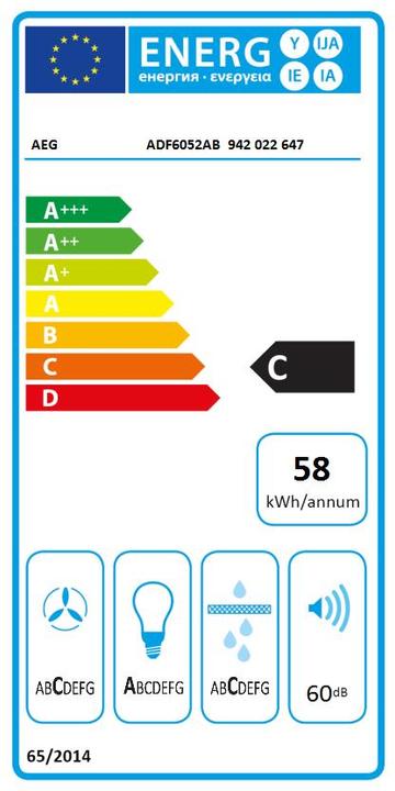 Energy Label AEG ADF6052AB (Flat-screen hood)