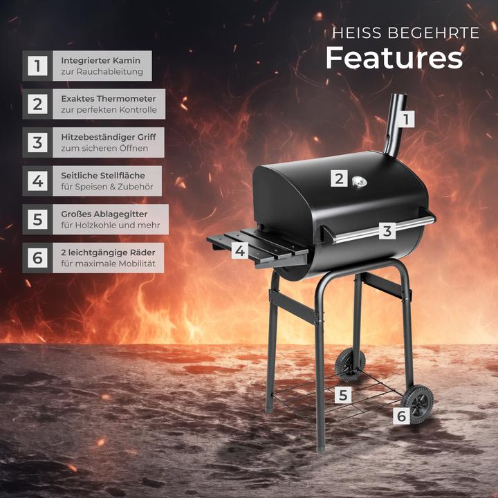 Image du produit tectake Barbecue multifonctions (85 cm)