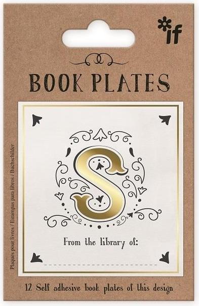 IF Exlibris - Satz Aufkleber - Buchstabe S